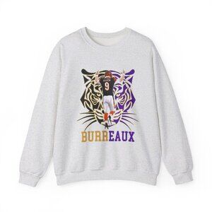 Joe Burrow Tiger T-Shirt Jeaux Burreaux Cajun Cincinnati Bengals Sweatshirt
